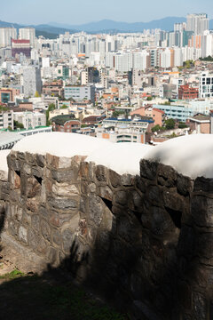 Seoul city view from the Fortress