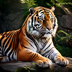 Fototapeta premium Siberian Tiger (Panthera tigris altaica)