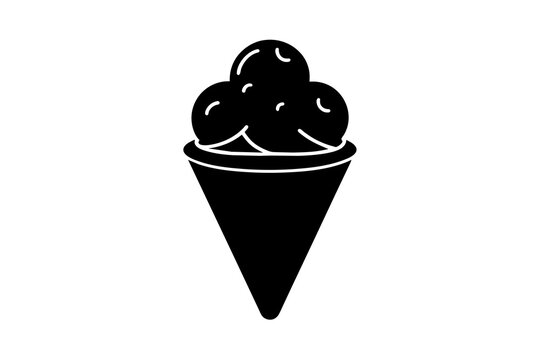 recommend clip art: ice cream silhouette vector illustration