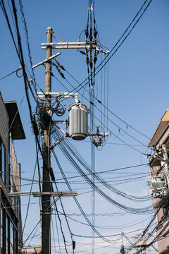 The tangle of Urban Power Lines