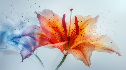 A flower that is multicolored - obrazy, fototapety, plakaty