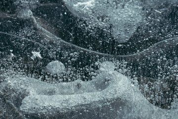 Abstract background in winter