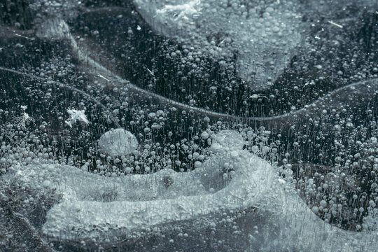 Abstract background in winter