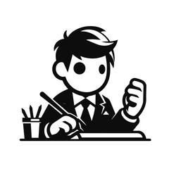 Vector Cartoon Silhouettes, Vintage Cartoon Graphics, Vintage Cartoon Illustration Set, Cartoon Vector Illustrations ,Black and White Cartoon Illustration, 