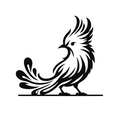 Vector Bird Silhouettes, Black and White Bird Illustration, Vintage Bird Graphics, Vintage Bird Illustration Set, Retro Bird Graphics, Bird Silhouettes in sitting pose, bird vector outline