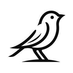 Vector Bird Silhouettes, Black and White Bird Illustration, Vintage Bird Graphics, Vintage Bird Illustration Set, Retro Bird Graphics, Bird Silhouettes in sitting pose, bird vector outline