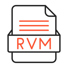 RVM File Format Vector Icon Design