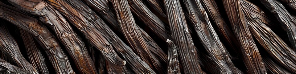High detail vanilla beans texture,