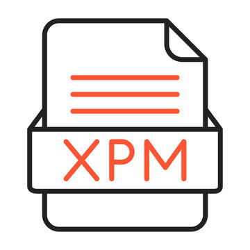 XPM File Format Vector Icon Design
