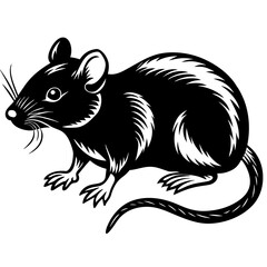 rat silhouette vector illustration svg file