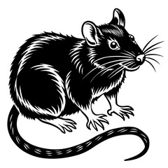 rat silhouette vector illustration svg file