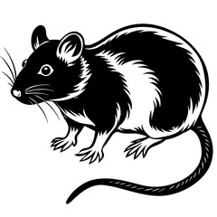 rat silhouette vector illustration svg file