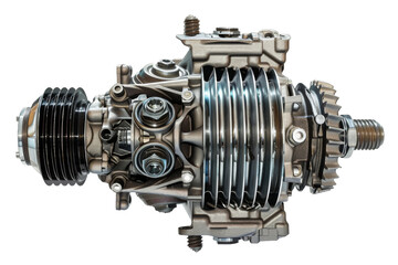 Gearbox Manual Transmission isolated on transparent background