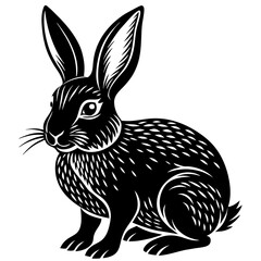 rabbit silhouette vector illustration svg file