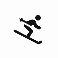 Fototapeta na wymiar Skiing Skier Winter Sport icon