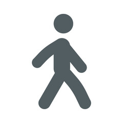 person walking vector icon