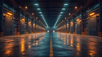corridor in a factory