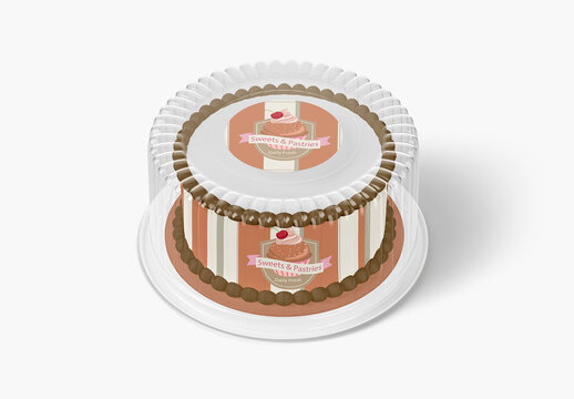 Round Cake Mockup
