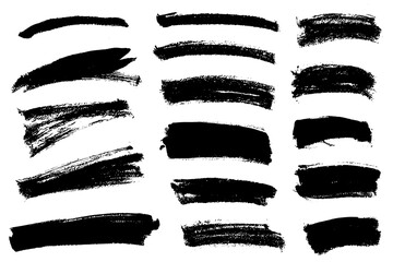 Brush strokes vector. Rectangular painted objects - 777728777