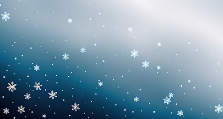 A blue and white snowflake background. - obrazy, fototapety, plakaty