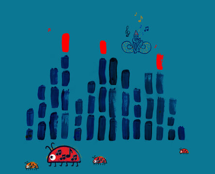 Graphic Equalizer and Musical Ladybugs