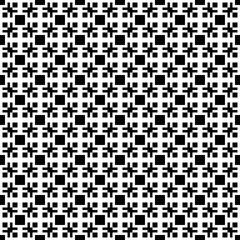 Fototapeta premium Seamless pattern. Ethnic mosaic. Folk wallpaper. Embroidery background. Tribal motif. Digital paper, textile print, web design, abstract illustration. Shapes backdrop. Figures ornament. Vector art