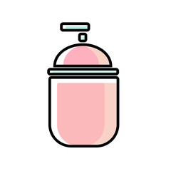 New series of makeup in spring colored icon pack