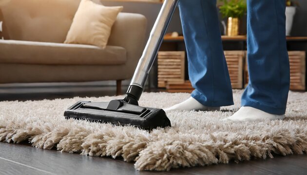 Generated image of vacuum the carpet