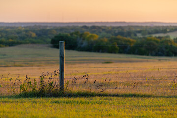 Barbed Wire Fence In Texas