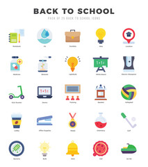 Back To School Icon Bundle 25 Icons for Websites and Apps