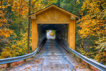 Ohio Covered Bridges Autumn Scene