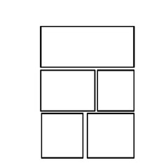 Manga comic panel layout