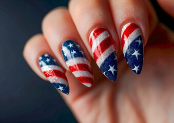 American Manicure Flag