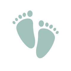 Baby footprints element