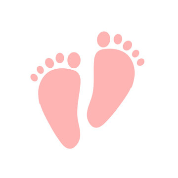 Baby footprints element