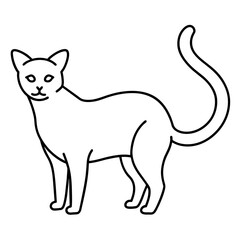 cat background vector illustration