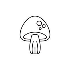 Mushroom icon design, isolated on white background, vector illustration