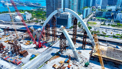 Miami Signature Bridge construction progress