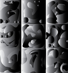 Lava Designs black white gradients