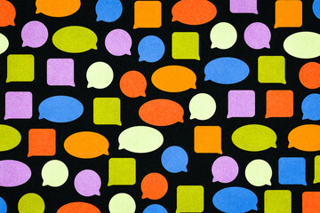 Speech Bubbles Template with Copyspace