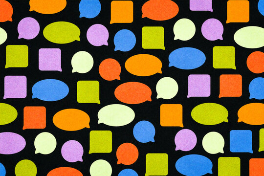 Speech Bubbles Template with Copyspace