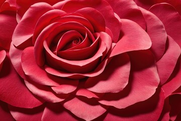 Naklejka premium A pink rose with petals that are curled upwards.