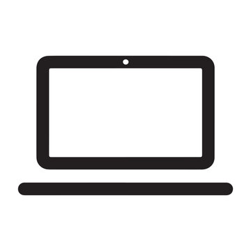 laptop vector icon graphic logo design