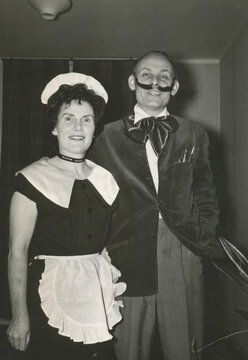 couple dressed up for party