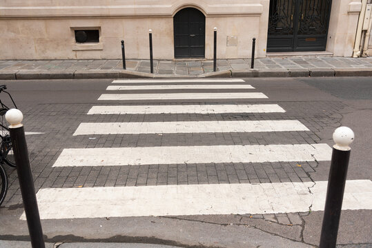 Zebra crossing in Paris