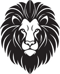 Lion Face silhouette vector