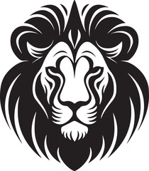 Lion Face silhouette vector