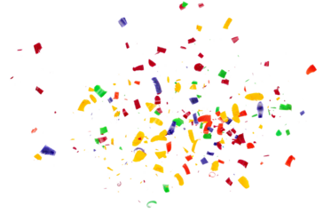 Colorful wax pastel spiral shavings from sharpener, pieces isolated on white, top view and clipping path