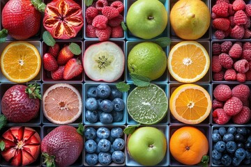 fun and colorful tropical fruits theme professional photography