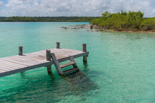 Bacalar Lagoon In Mexico. - Powered by Adobe